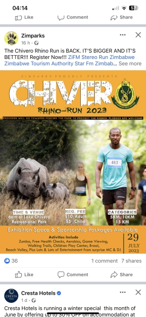 The Chivero Rhino Run 2023