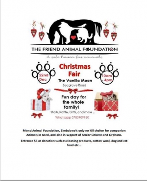The Friend Animal Foundation Christmas Fair - 22 December 2018