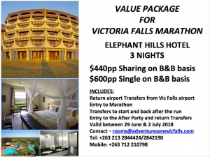 Value Package For Victoria Falls Marathon