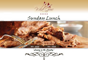 Wild Geese  Sunday Lunch - 14th January 2018