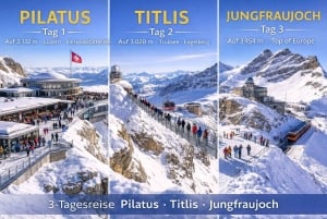 4-day tour of the Swiss Alps & Jungfraujoch – Grand Panorama Bus Trip