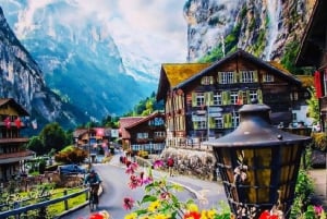 Berna: escursione privata di mezza giornata a Lauterbrunnen e Grindelwald