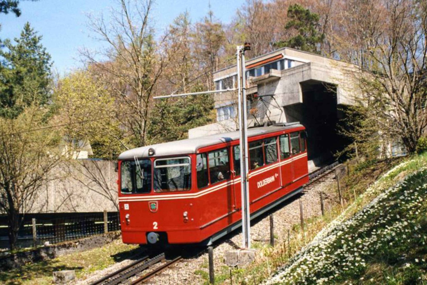 Dolderbahn Railway between Römerhof and Dolder Zürich