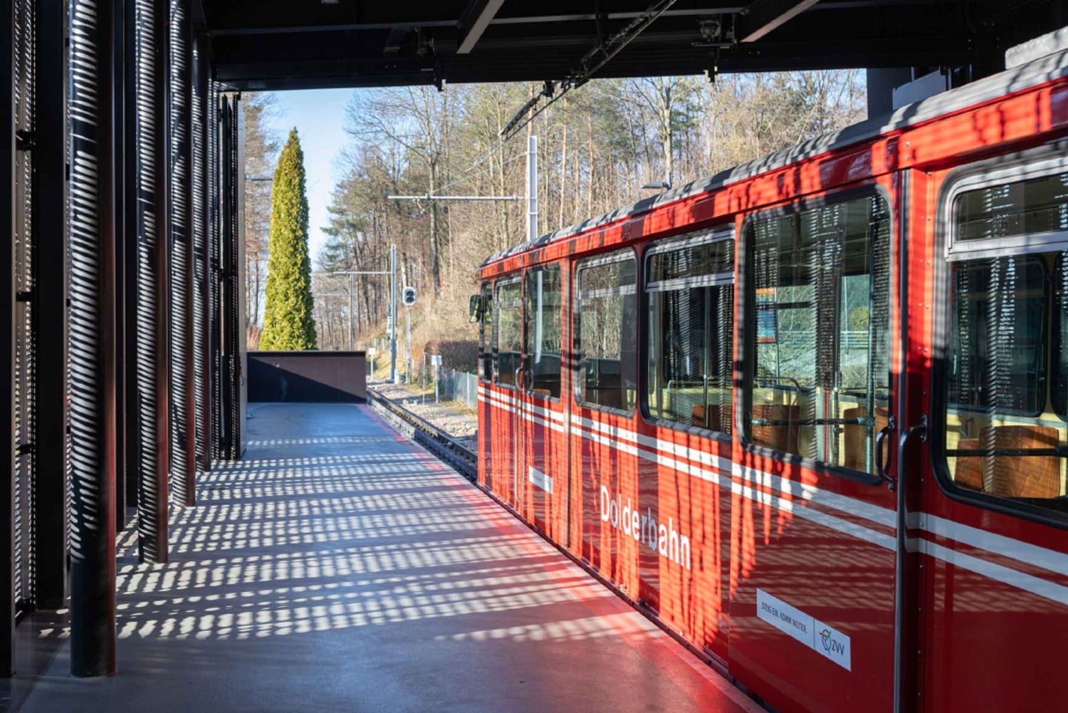 Dolderbahn Railway between Römerhof and Dolder Zürich