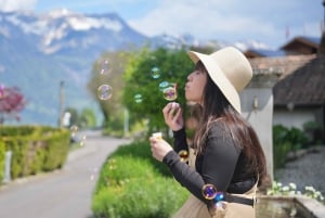 Au départ de Zurich : excursion privée d'une journée « Crash Landing On You ».