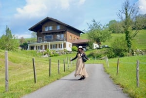 Au départ de Zurich : excursion privée d'une journée « Crash Landing On You ».