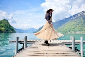 Au départ de Zurich : excursion privée d'une journée « Crash Landing On You ».