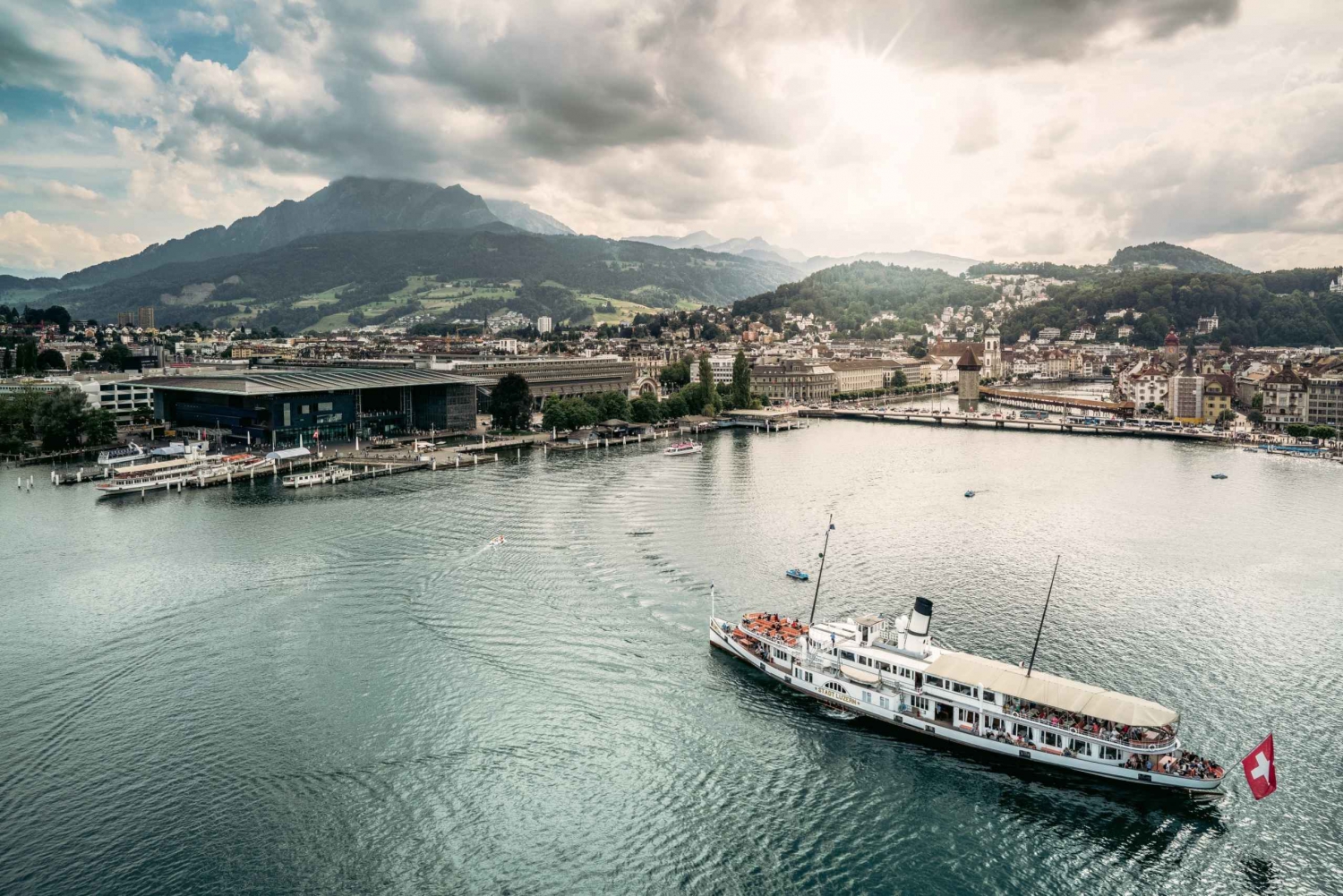 Vanuit Zürich: Dagtrip naar Luzern met optionele cruise