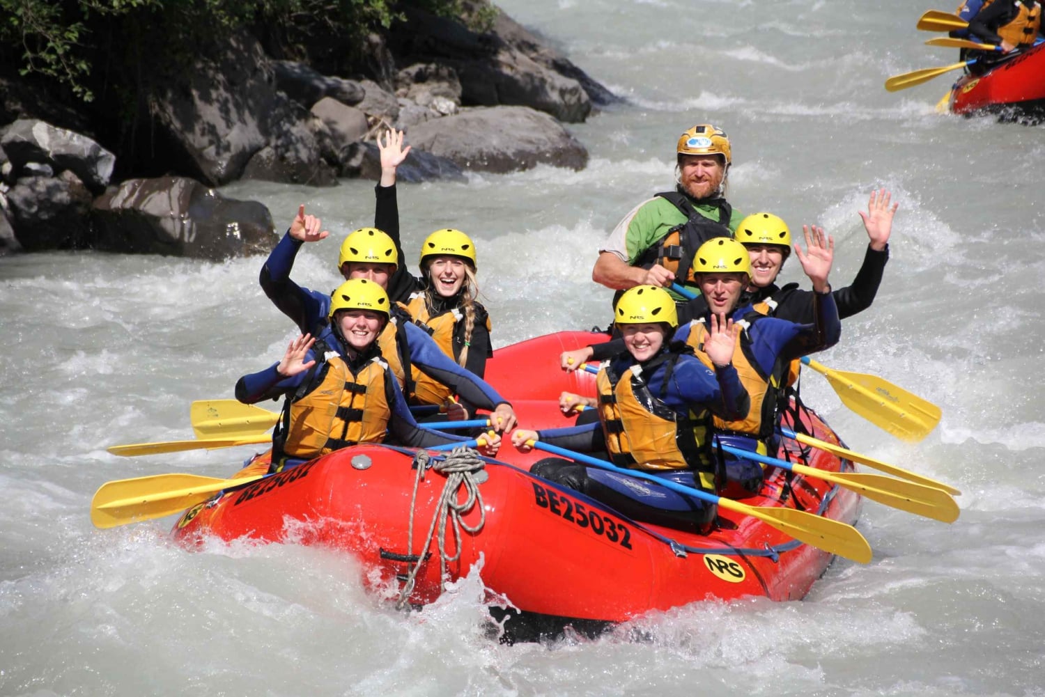 Depuis Zurich : Rafting à Interlaken avec transfert aller-retour