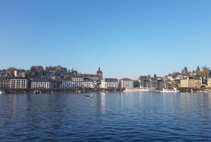 Visite guidée à pied de Lucerne en petit groupe et croisière commentée au départ de Bâle