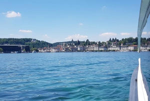 Visite guidée à pied de Lucerne en petit groupe et croisière commentée au départ de Bâle