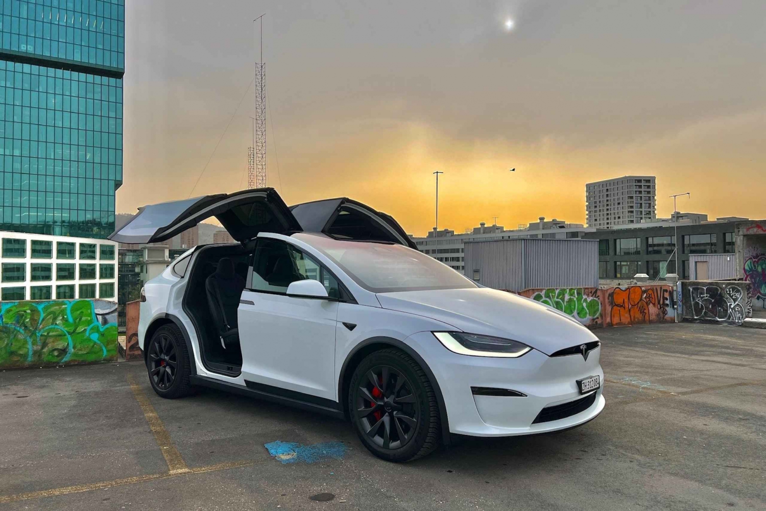 Tesla Transfer from Zurich to Lucerne, Switzerland