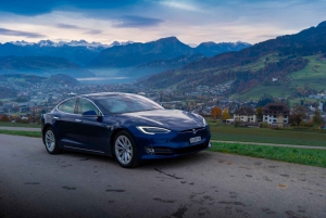 Tesla Transfer from Zurich to Lucerne, Switzerland