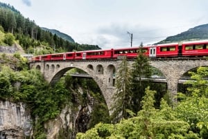 Ретийская железная дорога ЮНЕСКО: виадук, музей поездов, Санкт-Мориц