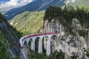 Ретийская железная дорога ЮНЕСКО: виадук, музей поездов, Санкт-Мориц