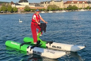 Waterbike on Lake Zurich