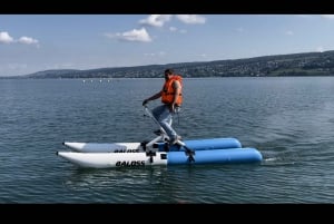 Waterbike on Lake Zurich