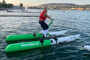 Waterbike on Lake Zurich