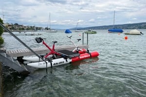 Waterbike on Lake Zurich