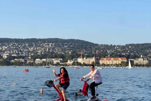 Waterbike on Lake Zurich