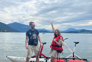 Waterbike on Lake Zurich