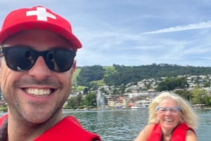 Waterbike on Lake Zurich