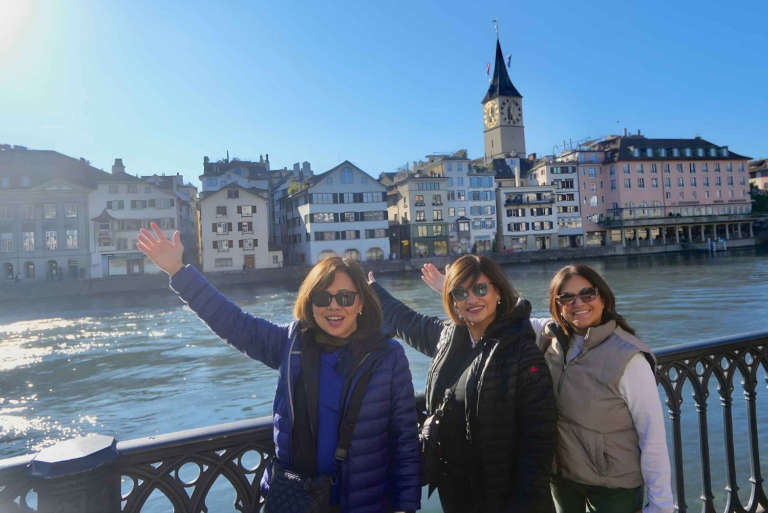 Visite à pied de Zurich 3 en 1 avec séance photo et dégustation