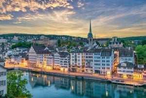 Zürich: Flyplass-layover-tur, toppattraksjoner med privat bil