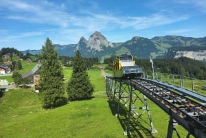 Dagstur fra Zürich: Den bratteste taubanen til Stoos og utsikten fra Rigi