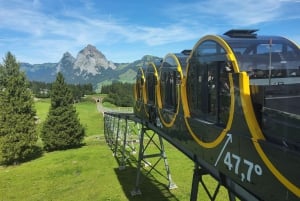 Dagstur fra Zürich: Den bratteste taubanen til Stoos og utsikten fra Rigi