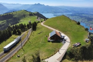 Dagstur fra Zürich: Den bratteste taubanen til Stoos og utsikten fra Rigi