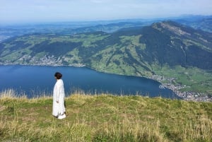 Dagstur fra Zürich: Den bratteste taubanen til Stoos og utsikten fra Rigi