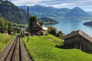 Dagstur fra Zürich: Den bratteste taubanen til Stoos og utsikten fra Rigi