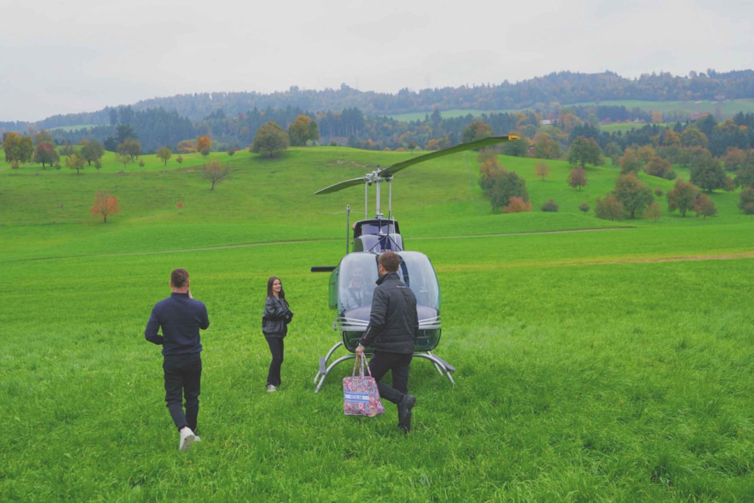 Zurich : Lucerne, Seebodenalp et tour en hélicoptère