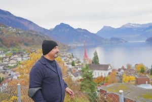 Zurich : Lucerne, Seebodenalp et tour en hélicoptère