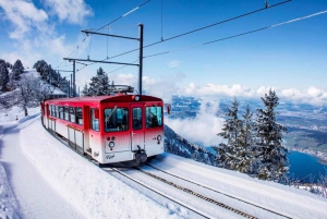 Zurich: Mount Rigi Day & Lucerne cable car, train and cruise