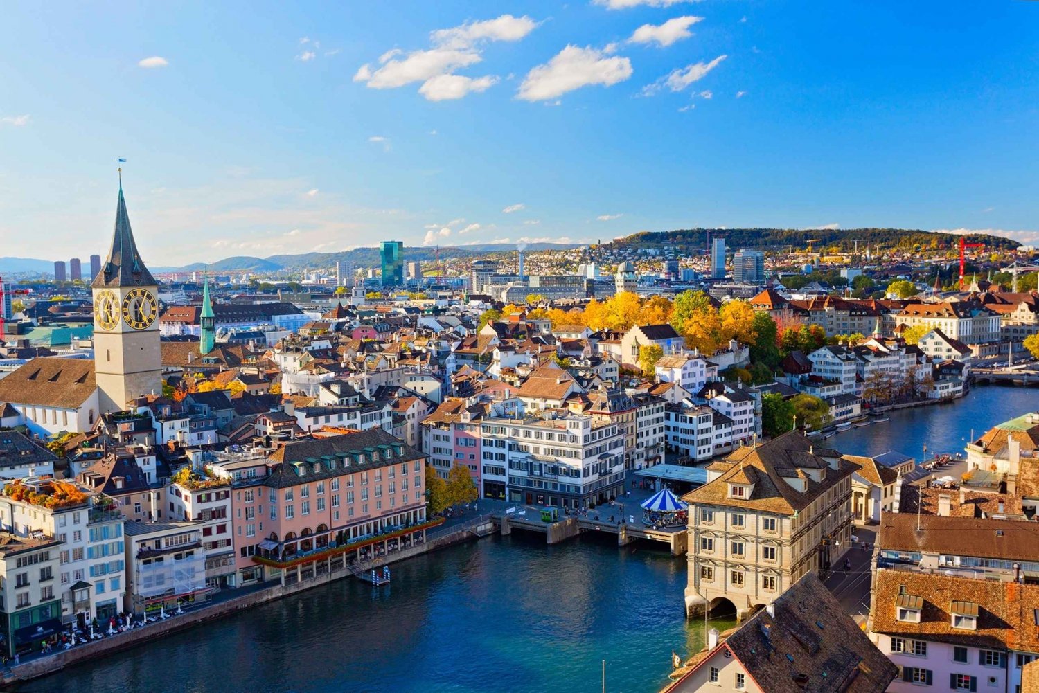 Zürich: Sightseeingtur med åpen buss og valgfri omvisning på cruise