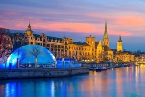 Zürich: Sightseeingtur med åpen buss og valgfri båttur