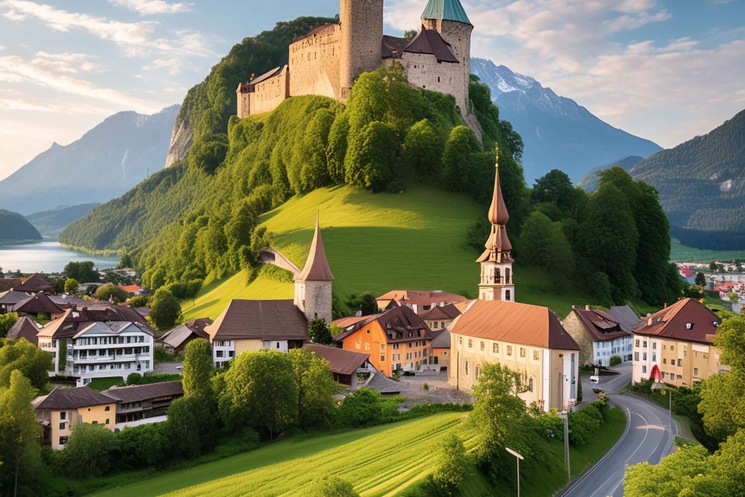 Zürich Yksityinen kiertomatka Liechtensteiniin ja Heidilandiin